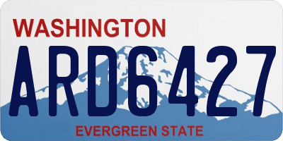 WA license plate ARD6427