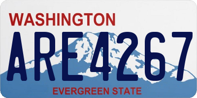 WA license plate ARE4267