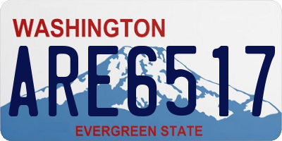 WA license plate ARE6517