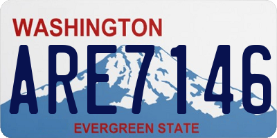 WA license plate ARE7146