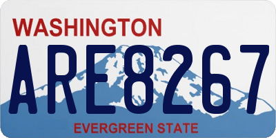 WA license plate ARE8267