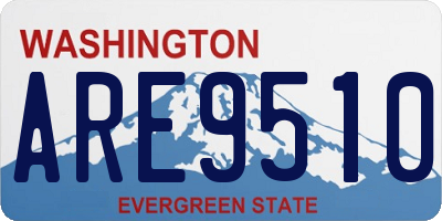 WA license plate ARE9510