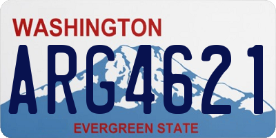 WA license plate ARG4621