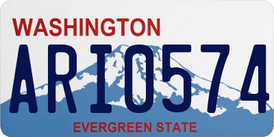 WA license plate ARI0574