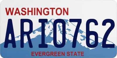 WA license plate ARI0762