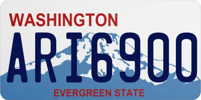 WA license plate ARI6900