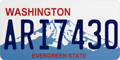 WA license plate ARI7430