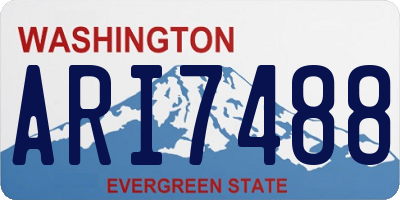 WA license plate ARI7488