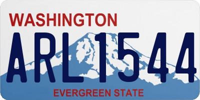WA license plate ARL1544