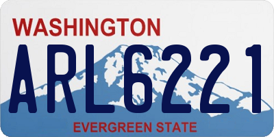 WA license plate ARL6221