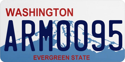 WA license plate ARM0095