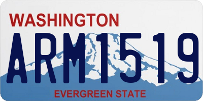 WA license plate ARM1519