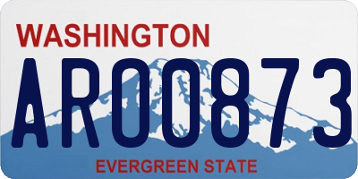 WA license plate ARO0873