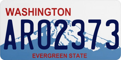 WA license plate ARO2373