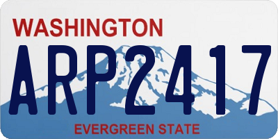 WA license plate ARP2417