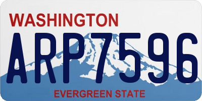 WA license plate ARP7596