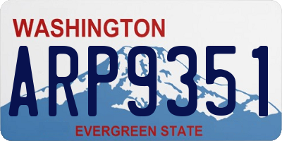 WA license plate ARP9351