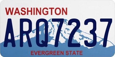 WA license plate ARQ7237