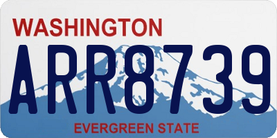 WA license plate ARR8739