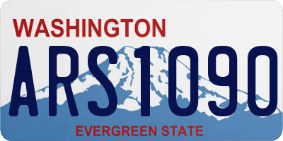 WA license plate ARS1090