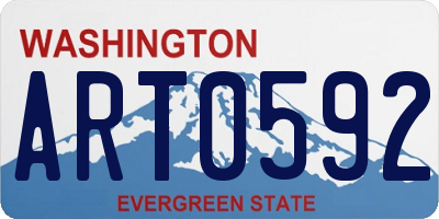 WA license plate ART0592