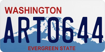 WA license plate ART0644
