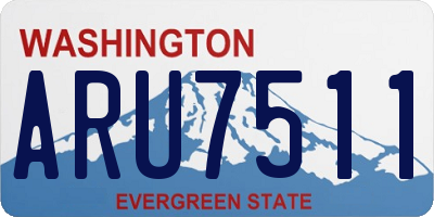 WA license plate ARU7511