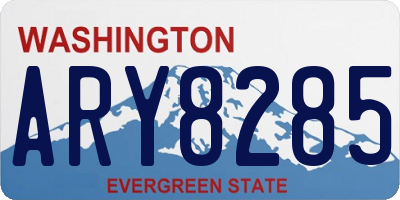 WA license plate ARY8285