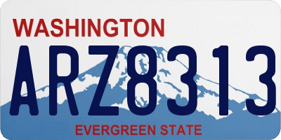 WA license plate ARZ8313