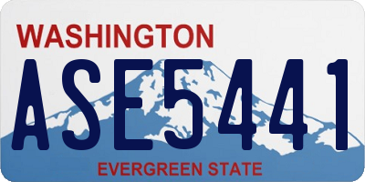 WA license plate ASE5441
