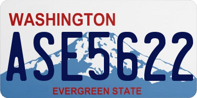 WA license plate ASE5622