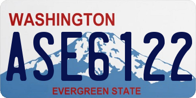 WA license plate ASE6122