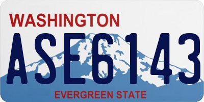 WA license plate ASE6143