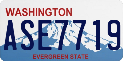 WA license plate ASE7719