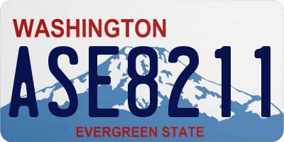 WA license plate ASE8211