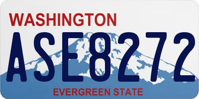 WA license plate ASE8272
