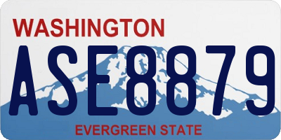 WA license plate ASE8879