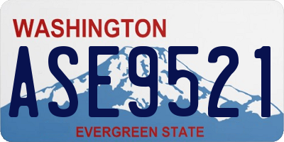 WA license plate ASE9521