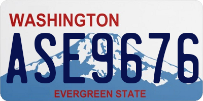 WA license plate ASE9676
