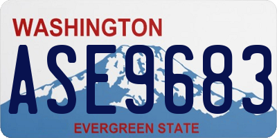 WA license plate ASE9683