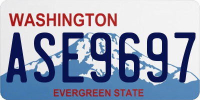 WA license plate ASE9697