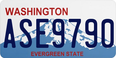 WA license plate ASE9790