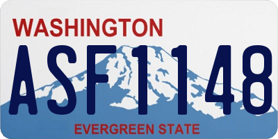 WA license plate ASF1148
