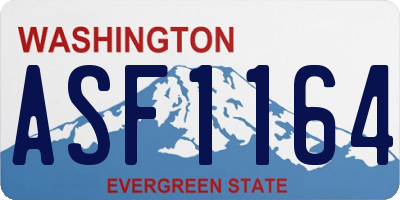 WA license plate ASF1164