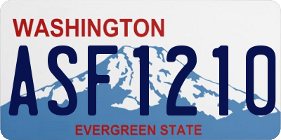 WA license plate ASF1210