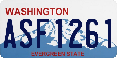 WA license plate ASF1261