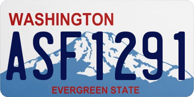 WA license plate ASF1291
