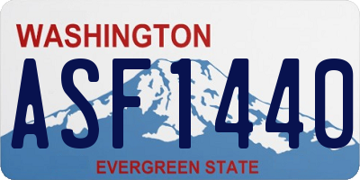 WA license plate ASF1440