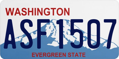 WA license plate ASF1507