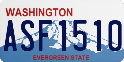 WA license plate ASF1510